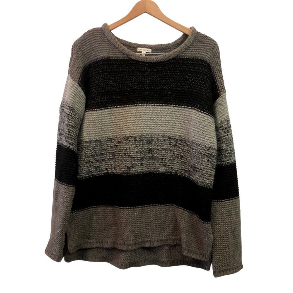 Vintage Calvin Klein Striped Pullover Tunic Sweater Women’s Size Large.